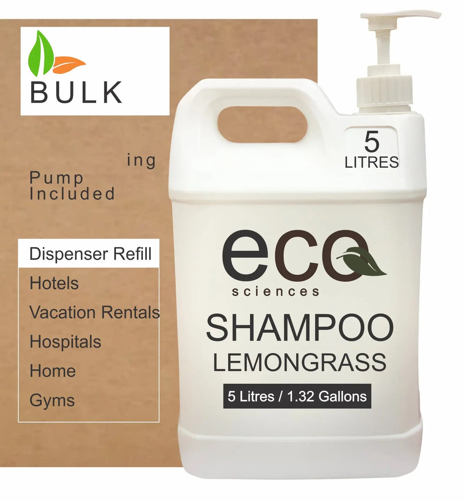 Bulk Hotel Shampoo ECO 5L 1 per case Hotel Supplies Canada by Custom Amenities Inc